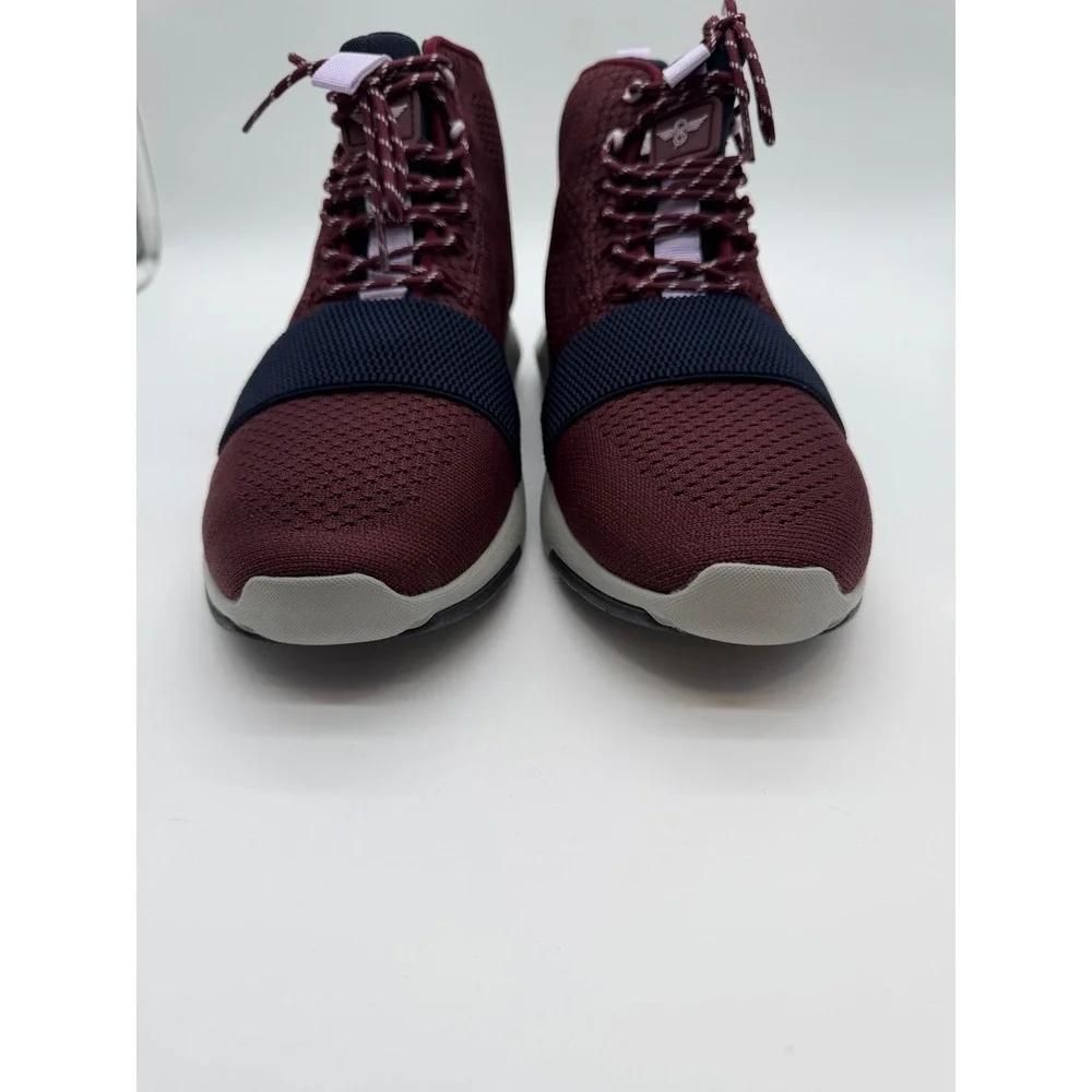 Creative Recreation Modica Dark Burgundy Navy Knit High Top Sneakers Mens 9